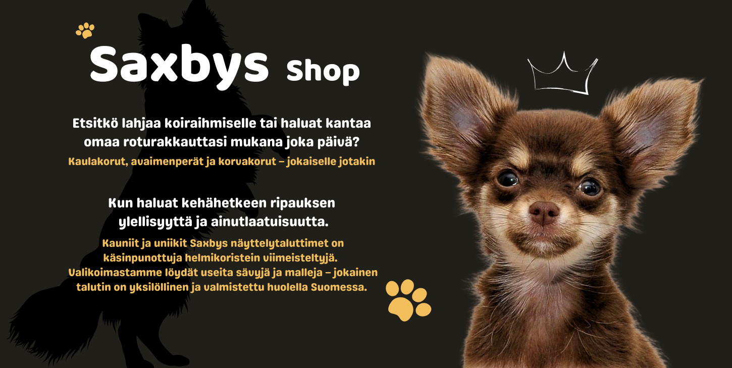 Etsitkö lahjaa koiraihmiselle tai haluat kantaa omaa roturakkauttasi mukana joka päivä? Tai kun haluat kehähetkeen ripauksen ylellisyyttä ja ainutlaatuisuutta.