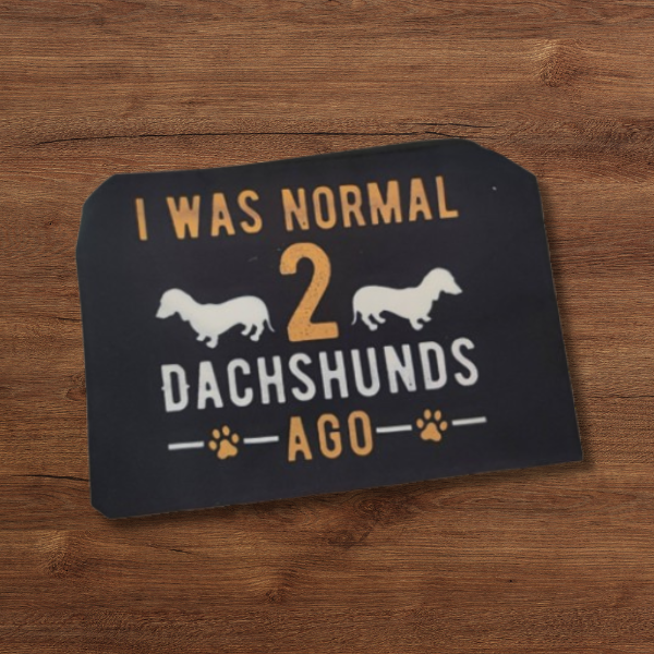 Meikkipussi / penaali I was normal 2 dachshunds ago